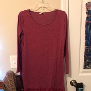 Burgundy dress